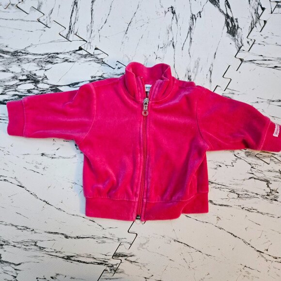 3 For 10 ✨️😍 VINTAGE 1990s Please Mum Velvet Fleece Zip Up size 12 months - Picture 1 of 5